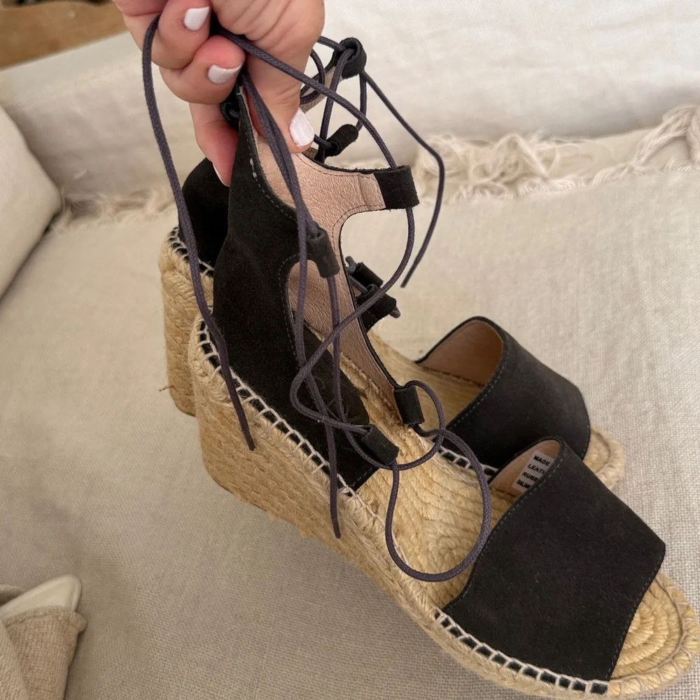 Free People black espadrille